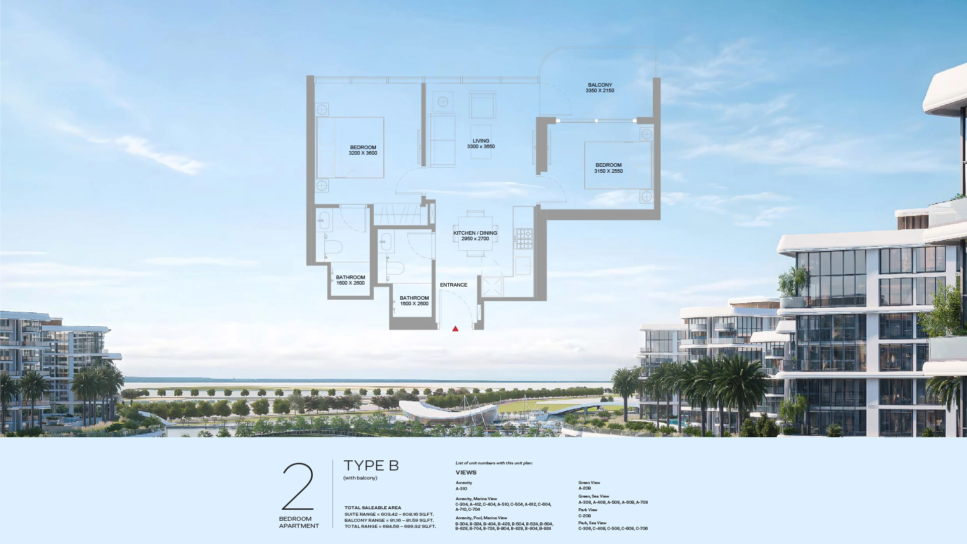 2 BR - Type B